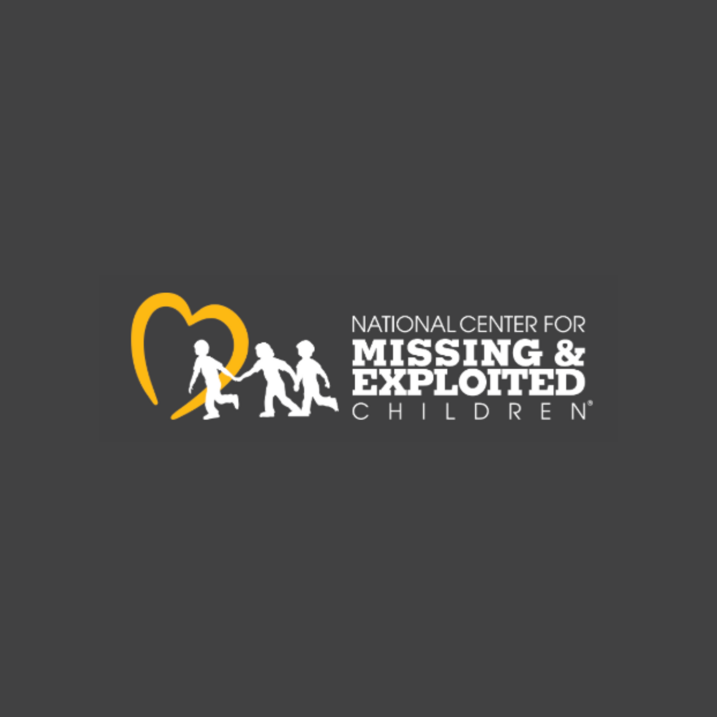 logo for organization "National center for missing & exploited children"