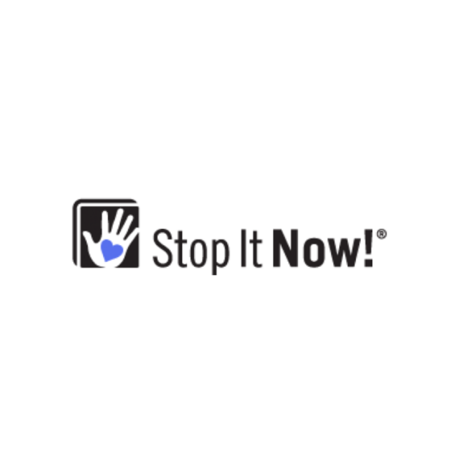 logo for organization "Stop it now!"
